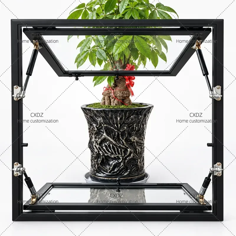 Up and Down Folding Window Plastic Steel Upper Lower Window for Coffee Milk Tea Car Bar Interior Vehicle Service Counter