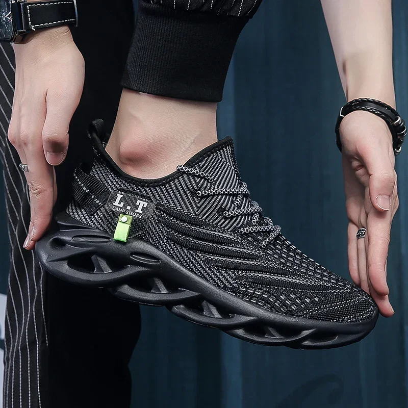 YRZL Sport Laufen Männer Schwarz Jogging Schuhe Casual Turnschuhe Outdoor Atmungsaktive Mesh Frauen Licht Stoßdämpfung Turnschuhe Männer – Detail 13