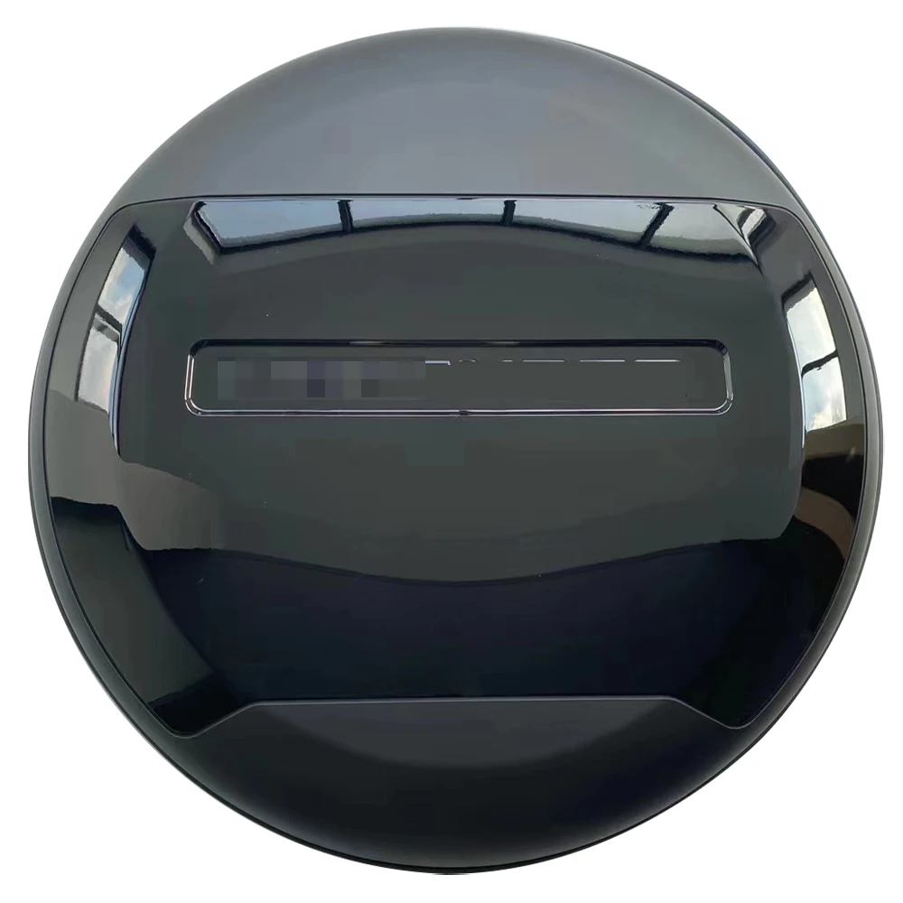 

Spare Tire Cover fits for LR Defender 110 90 130 2020-2024 ABS Spare Tyre Wheel Cover Protector (Santorini Black + Matte Black)