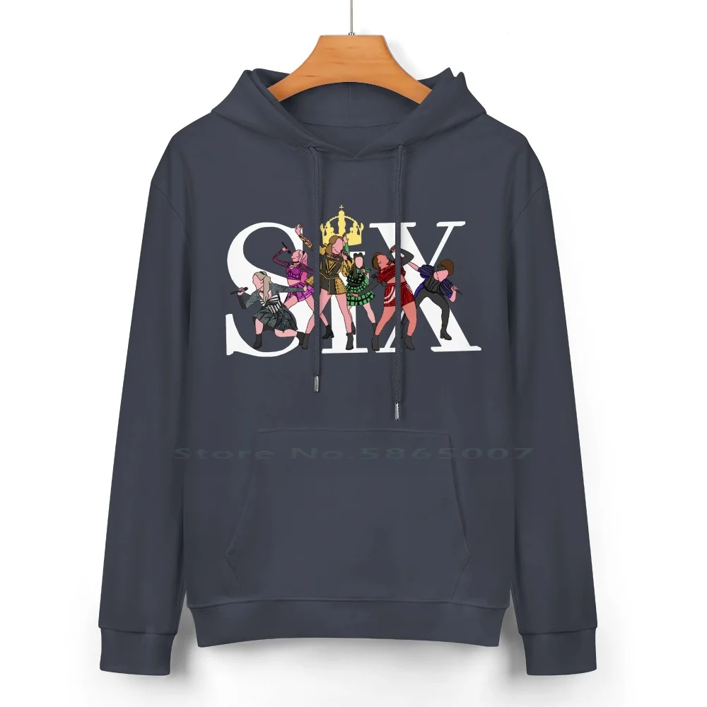 Six Pure Cotton Hoodie Sweater 24 Colors Six Musical Jane Seymour Katherine Howard Catherine Of Aragon Anne Boleyn Anne Of