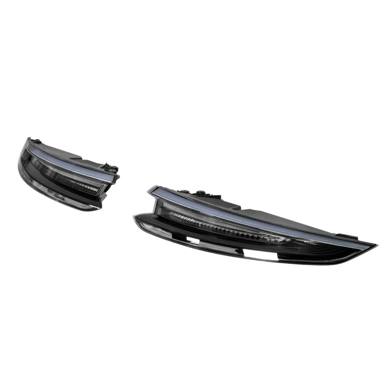 KM Premium High Quality Black Tail Light Flow Water Style Stoplight for Carrera 991.2 OE Car Rear Bumper Body Parts Accessory
