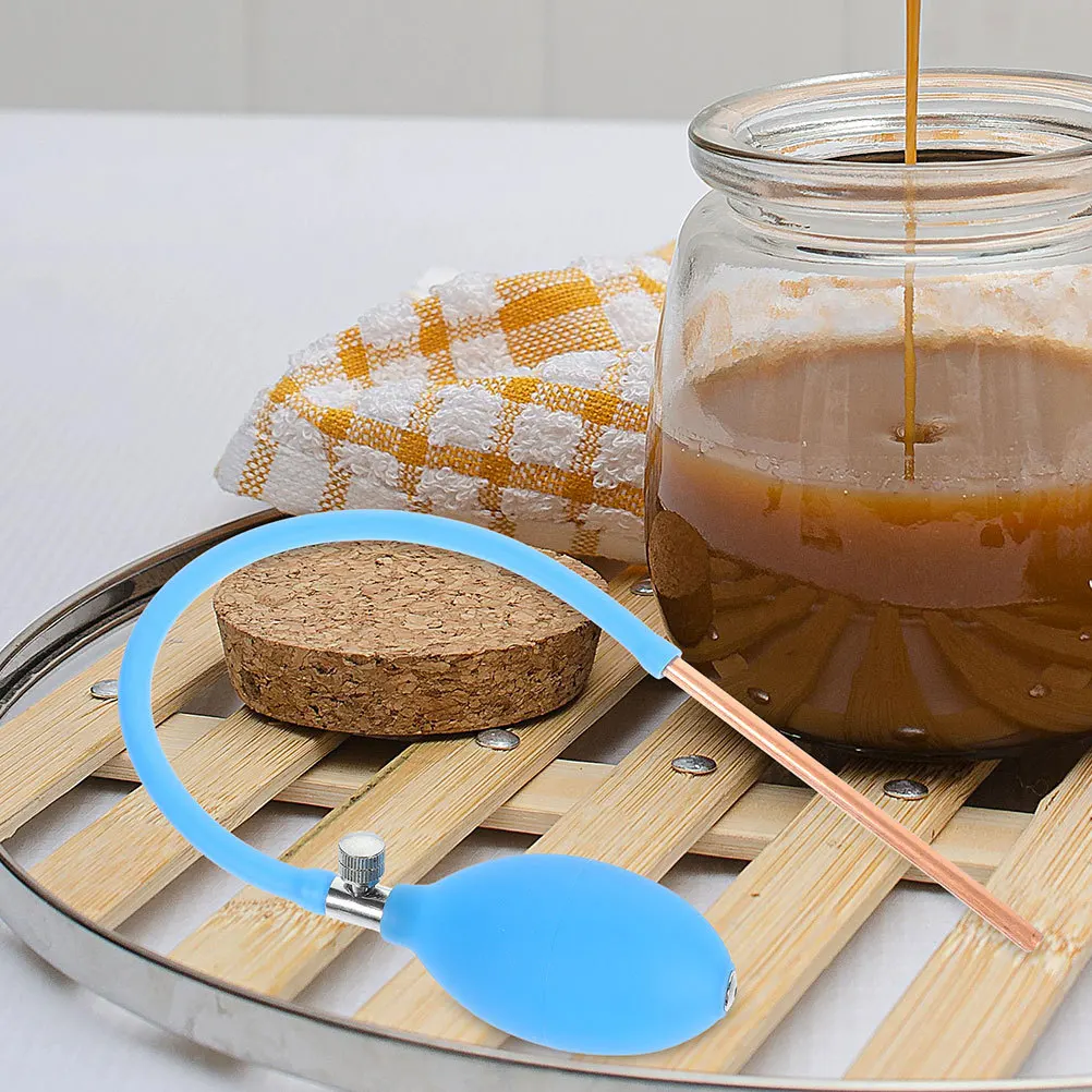 

2Pcs Manual Sugar Blowing Pump Extended Copper Tube Fondant Molding Blowing Pump Easy Clean Various Shapes