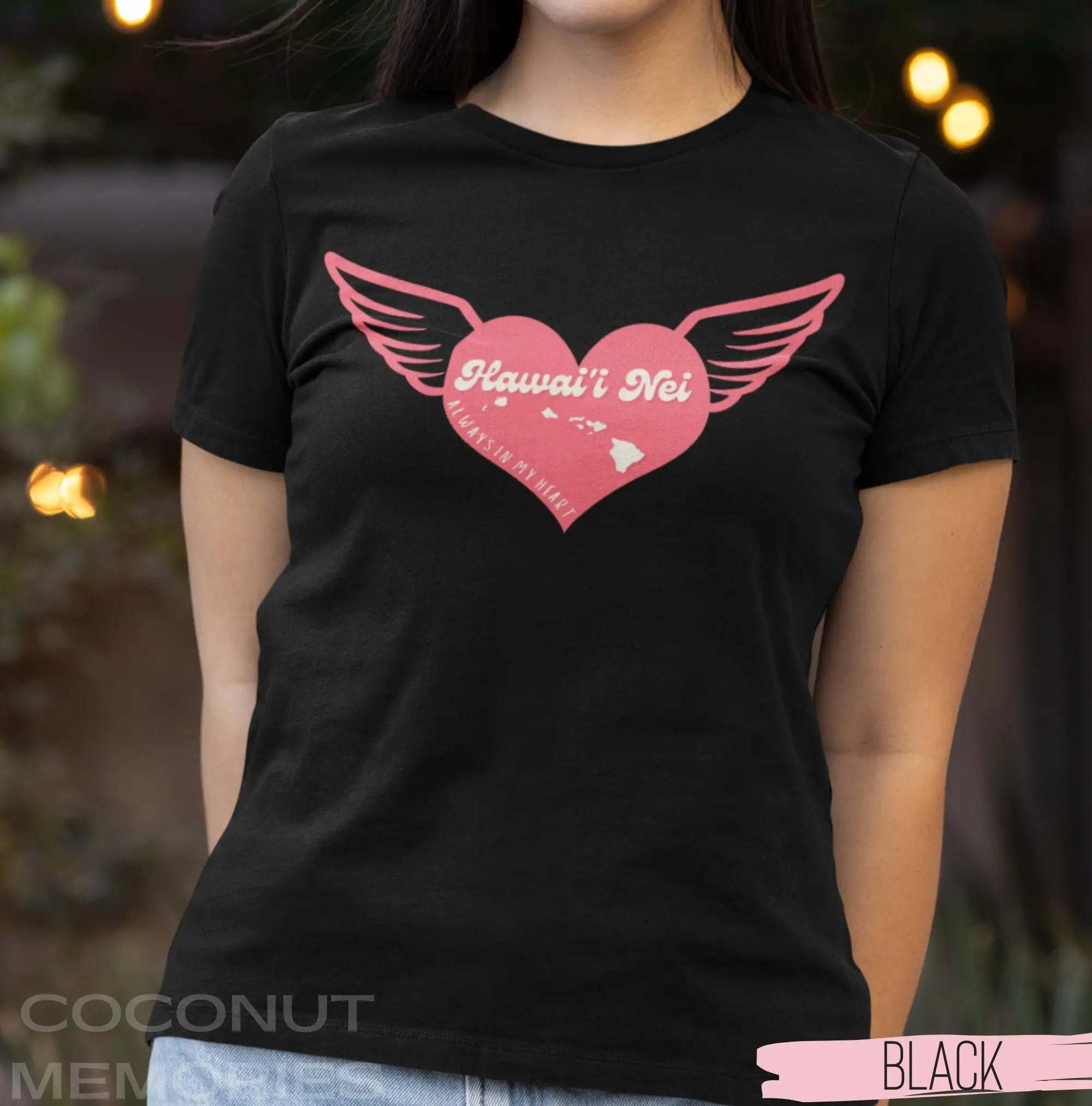 

Футболка Hawai i Nei Heart Wing Always in My Hawaiian Aesthetic Winged Style Miss Hawaii GifT