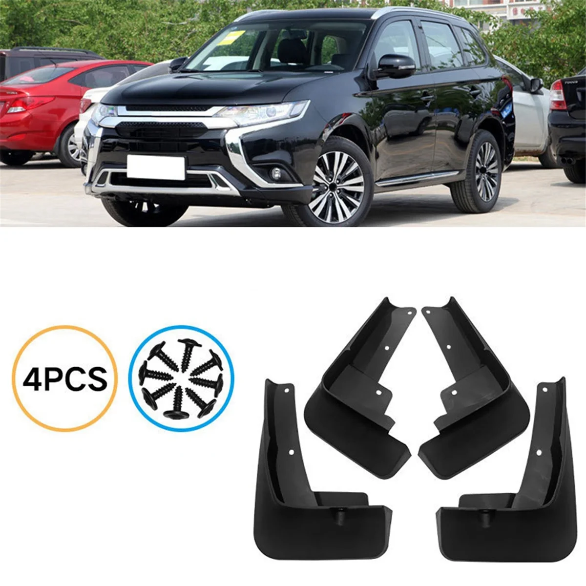 4PCS Car Mudguard Mud Flaps Splash Mud Guard for 2021-2022