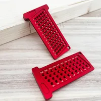 T-Shaped Cross Hole Scribing Ruler, Dual Metric/Inch Scale Aluminum Measuring Tool for Woodworking, Precision Positioning Gauge
