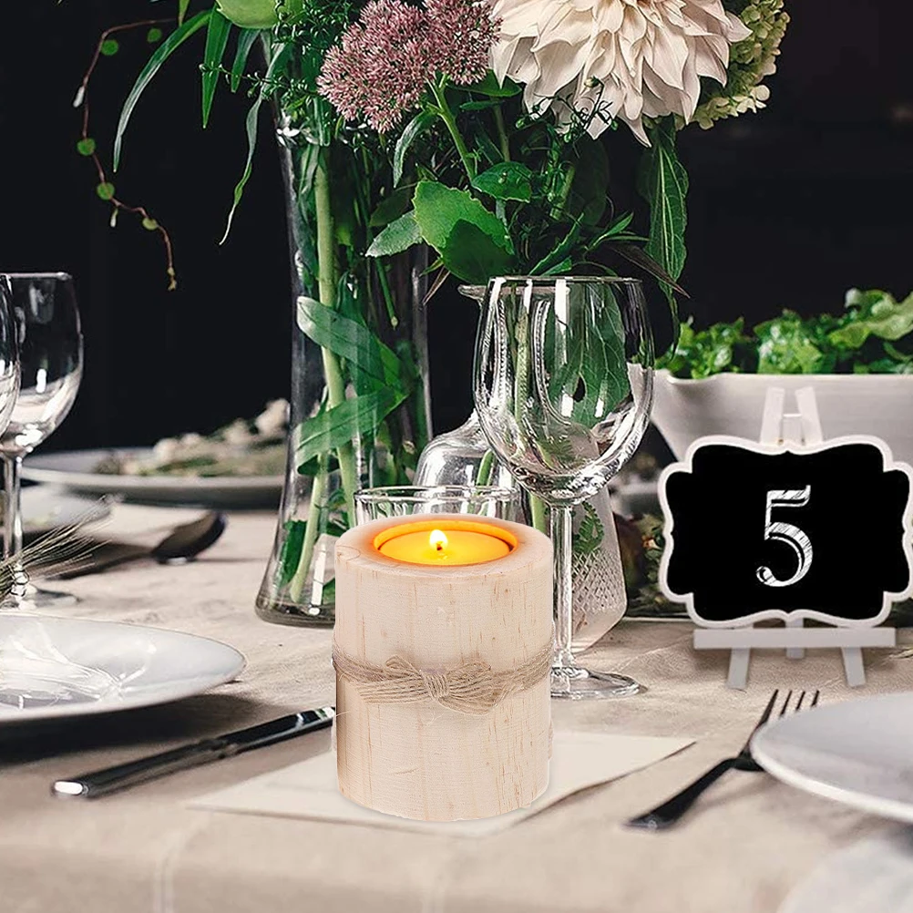

4 Pcs Holder Decoration Rustic Votive Tealight Altar Wedding Decorations Decorative Holders Air