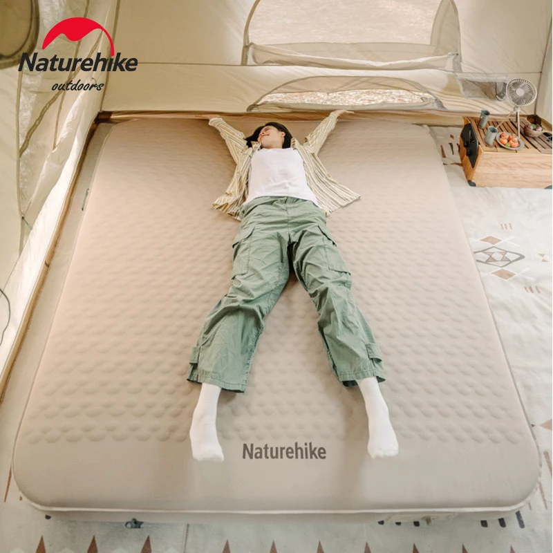 Naturehike Camping Mattress Outdoor Air Mattress TPU Sleeping Pad Mattress Built-In Pump Folding Mattress Winter Travel Gear