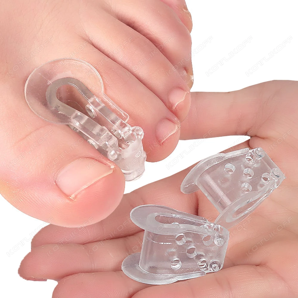  Toe Separatorr Silicone Toe Spreader Separator Bunion Hallux Valgus Corrector Thumb Finger Correction Straightener Foot Care