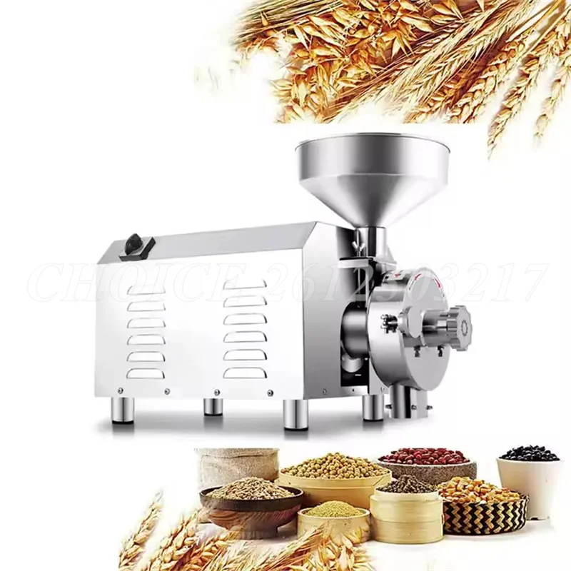 

2500w Commercial Electric Herb Grain Grinder Multifunction Spice Grinder Coffee Mill Flour Nuts Seeds Powder Machine