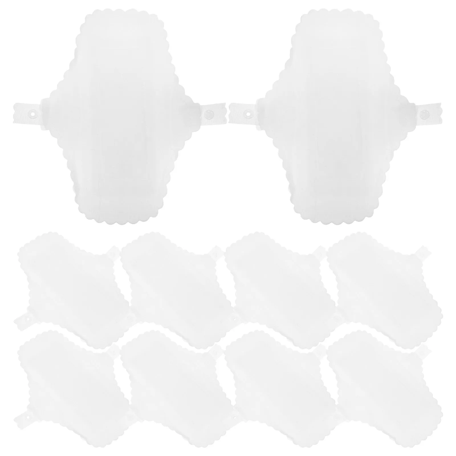 

10Pcs Waterproof Menstrual Cotton Pads Reusable Washable Panties Liner Soft Absorbent Period Pads for Women Girls