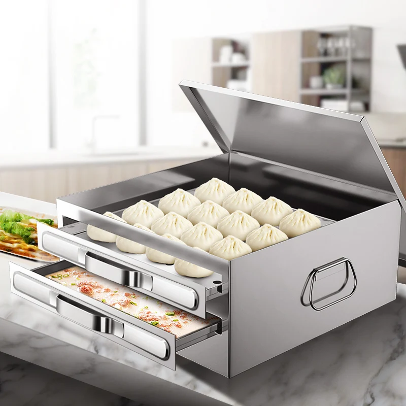 

Small household drawer type mini stall steaming plate Guangdong rice noodle support stainless steel