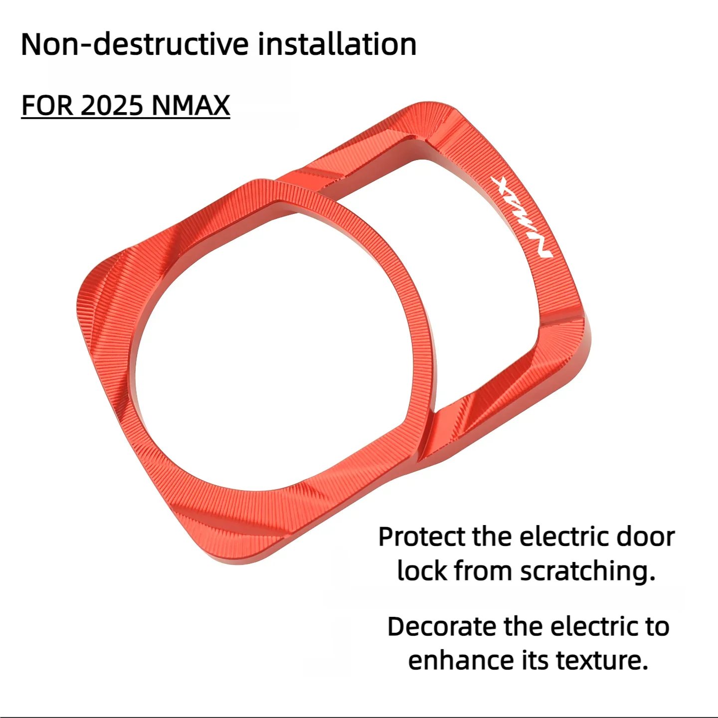 Chekis مناسبة ل 2020 ~ 2025 ياماها Nmax125/155/160 Nmax توربو Nmax Neo تعديل قفل الباب الكهربائي غطاء الزخرفية مفتاح التبديل الغطاء الواقي سبائك الألومنيوم