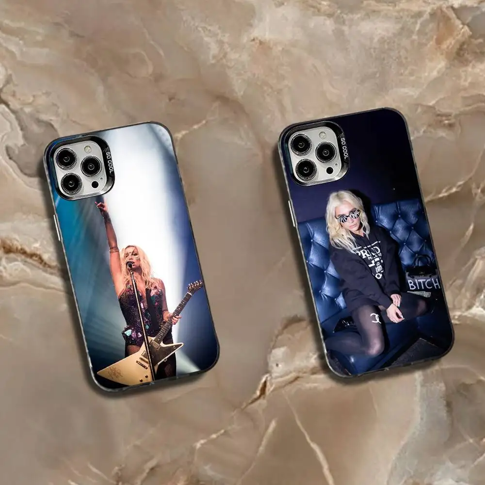 

K-Kesha Singer Phone Case For iPhone 16,15,14,13,12,11,Mini,Pro,SE,MAX White Matte Shockproof Cover