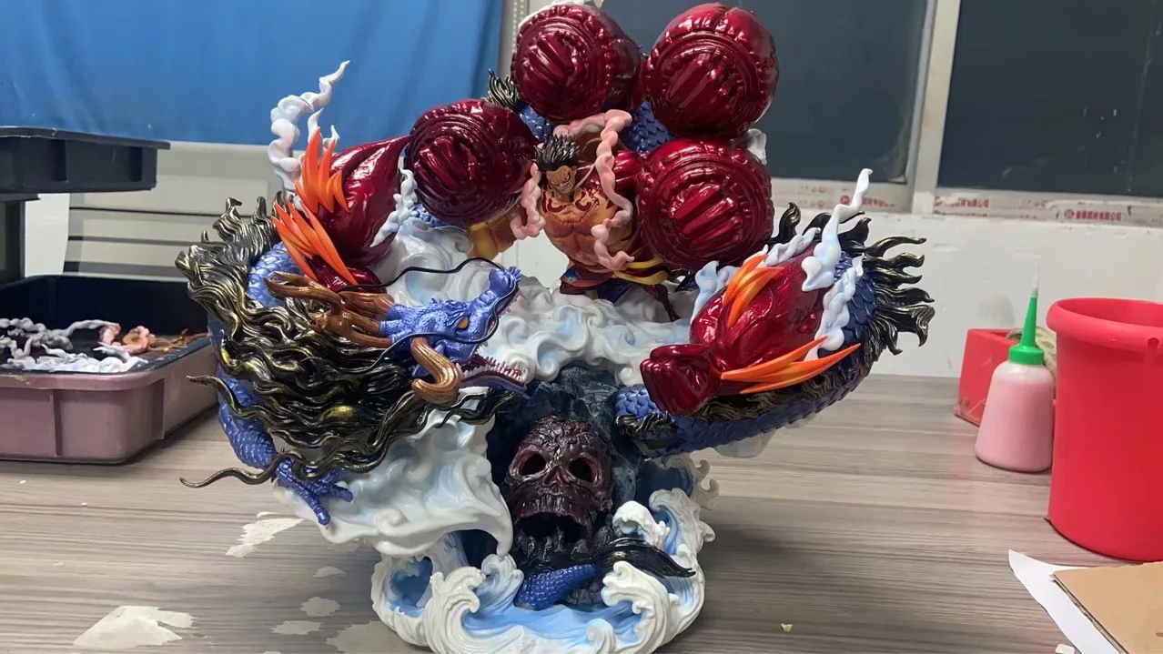 Привидительный остров, душевой Луффи, один кусок, GK вагуни Сакура, привидительный остров, кайдуо, Луффи, статуя, модель, оптовая продажа