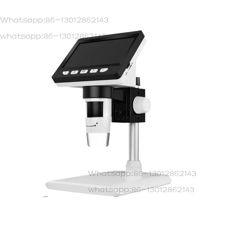 Large HD Screen Digital Biological Optical Microscope, High Resolution Lab Microscope for Dust Mite and Cell Observation