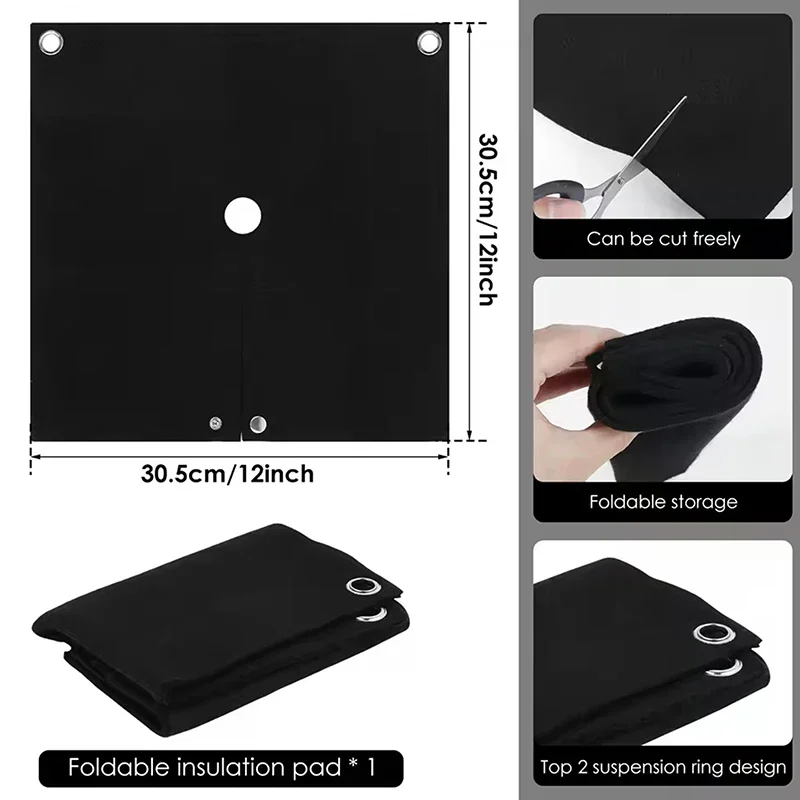 1pc 300x300*3.5mm Glass Fiber Heat Welding Blanket Flame Retardant Fire Blanket High Temperature Resistant Welding Protective