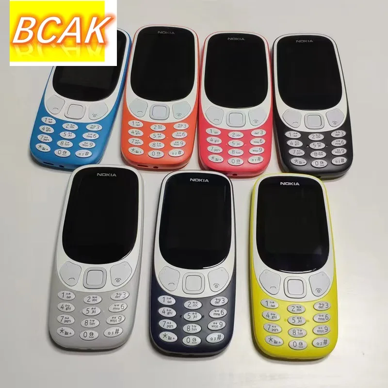 

Мобильный телефон Nokia 3310, 2,4 GSM, несмазывающийся телефон, 2G, прямая плата, кнопка, функция пожилых людей, мобильный телефон, двойная карта BCAK