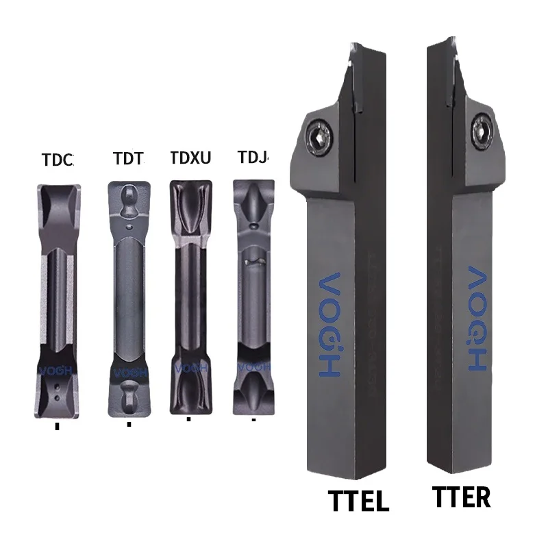 

Grooving Inserts TDC TDT TDJ TDXU 2 3 4 5mm Turning Groove TTER TTEL Tool Holder CNC Lathe Tool Cutter For Steel Stainless Steel