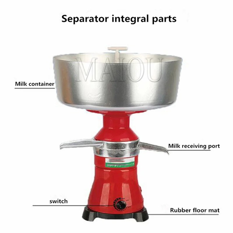 80L/H High Quality Electric Automatic Milk Cream Separator Skimmed Milk Machine