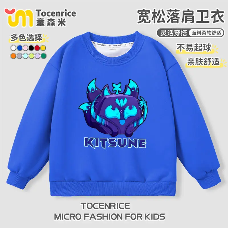 Blox الفواكه هوديس للأطفال ازياء الكرتون Blox الفواكه التنين الظل ملابس الأطفال هوديس البلوز طالب هوديس #6