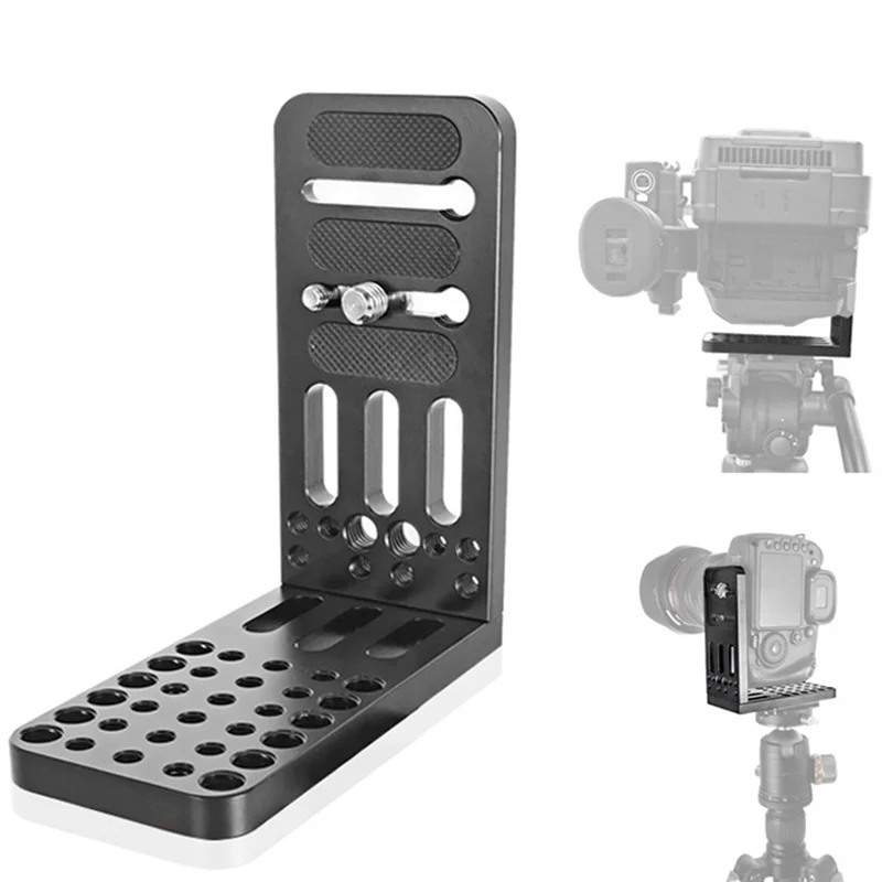 VO-For Ruyi S Stabilizer لوحة الإفراج السريع العالمي L-شكل لوحة الرماية العمودية SLR ترايبود أجزاء لوحة الرأس الهيدروليكية