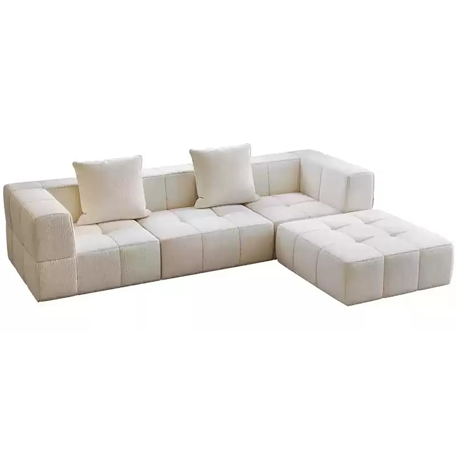 #Luxury Three-Seat Sofa Bed Compressed Velvet Upholstery Stylish Furniture Sets for Living Room Apartment Mall Hotel Sponge