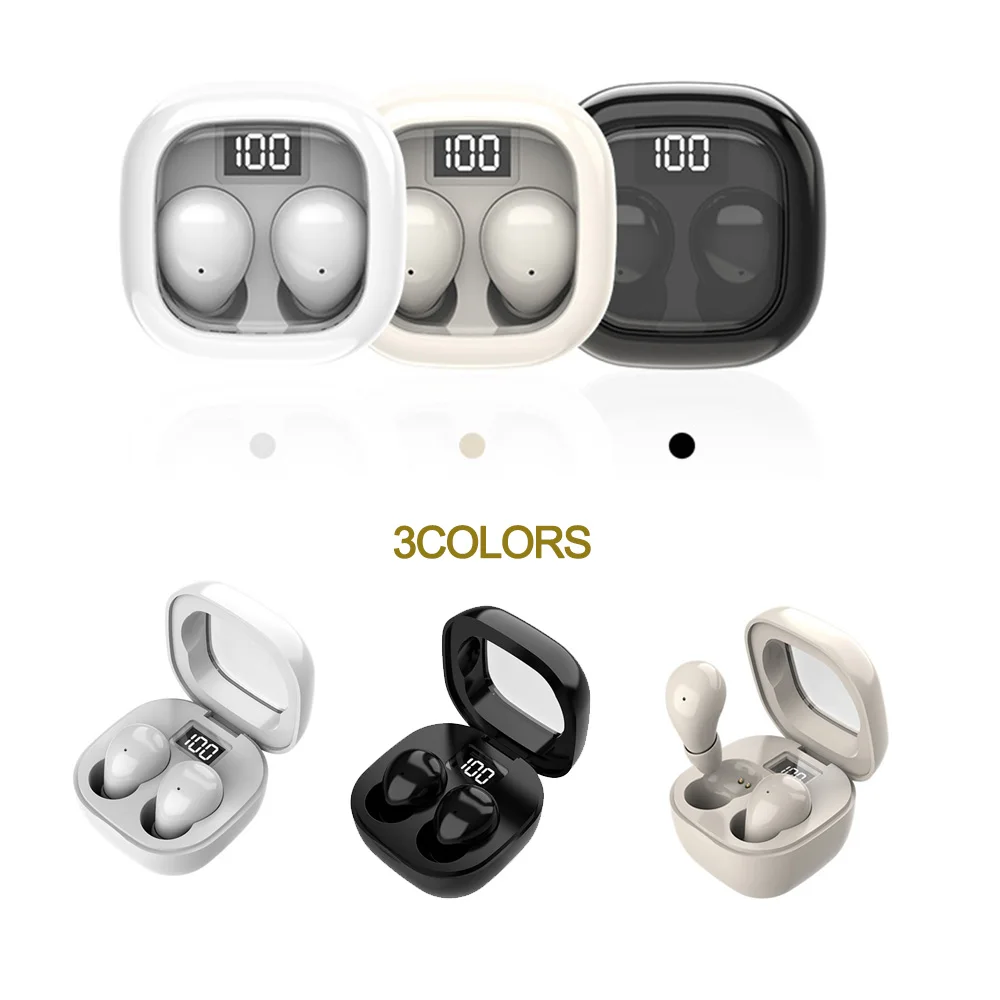 Headphones Bluetooth 5.3 True Wireless In-Ear Earphones Mini In Ear Noise Cancelling Invisible Sleeping HiFi Sound Ear buds