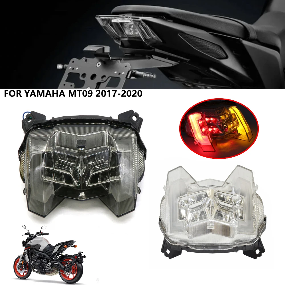 

Motorcycle Rear Tail Light Brake Turn Signals Tail Lights for Yamaha MT-09 FZ-09 FZ09 MT09 2017-2019 Integrated LED Light Motorc