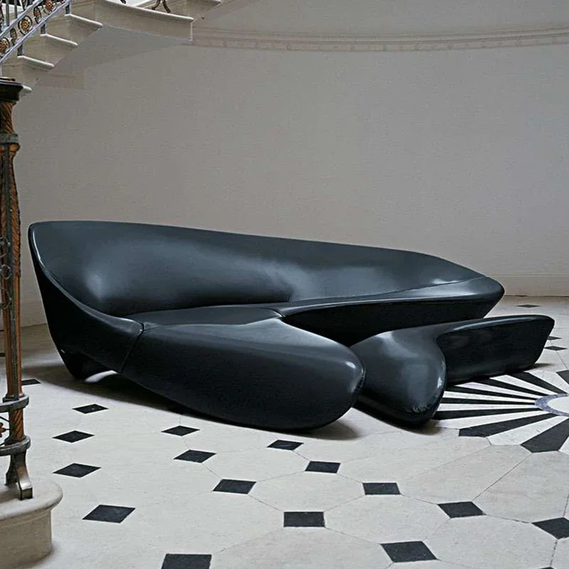 

L-shaped sofa FRP 7 character Zaha moon sofa