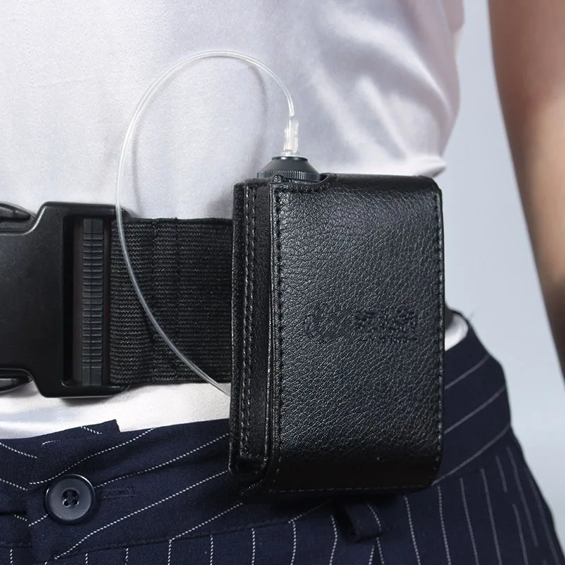 Insulin pump leather case, waist belt bag, protective cover, compatible with Medtronic, Dana, Virginia, Maxton accessories