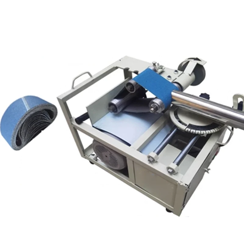Electric Sliding Beveling Machine Portable Stair Handrail Groove Motor Stainless Square Round Pipe Arc Grinding Polishing Tools