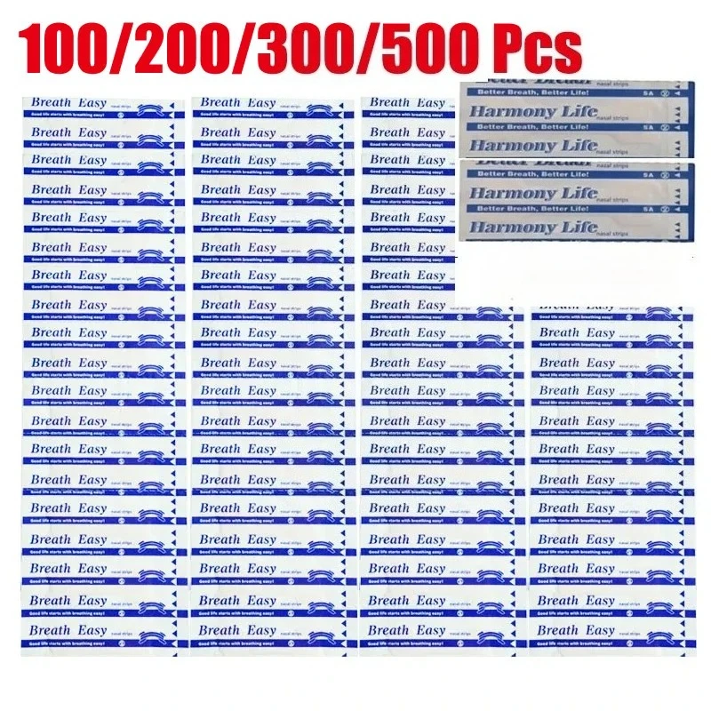 

100/500PCS Breath Nasal Strips Right Aid Stop Snoring Nose Patch Good Sleeping Patch Product Easier Breath Sleep Aid Decive