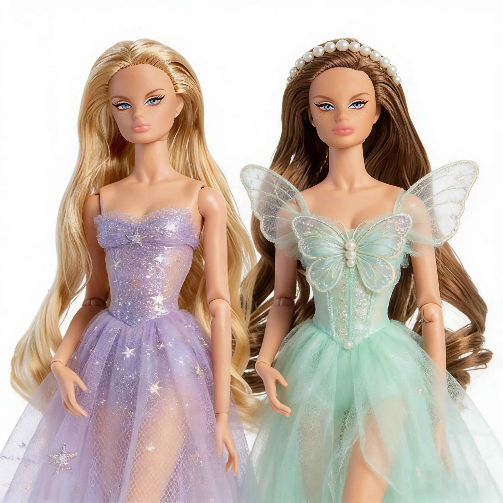 

1/6 Fashion Supermodel Dolls Toy Fashion Curly Hair European Sweet Little Freckles Makeup 32cm Babi Doll Collectible Gifts