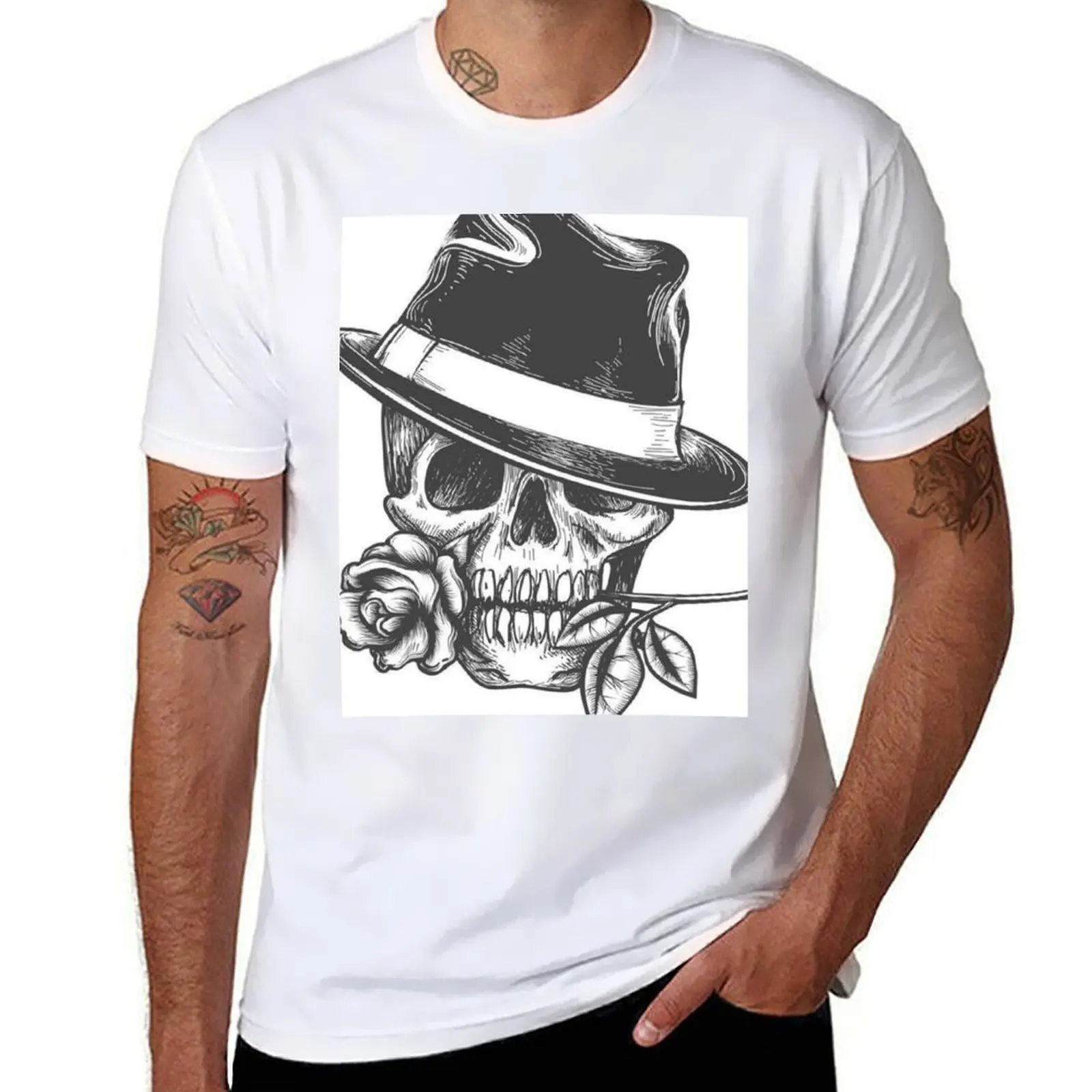 

Tête de mort T-Shirt man t shirts for men casual t shirts for man cotton funny T-Shirt