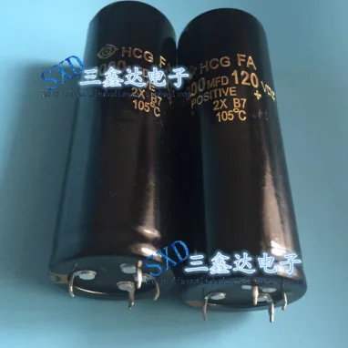 120V 10000UF 10000UF 120V brand new power amplifier filter capacitor 35*100 four-pin, can replace 100V