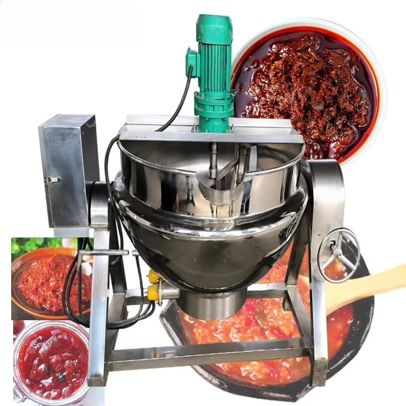 50l 100l 300l Automatic Steam Jacketed Kettle Cooking Mixer