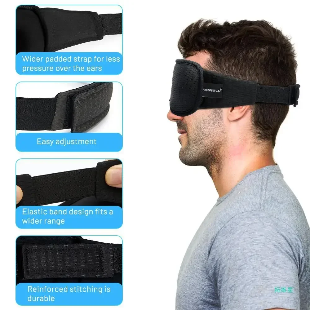 Máscara de dormir 3d bloquear luz máscara de sono para olhos macio dormir ajuda máscara de olho para viagens noite respirável slaapmasker