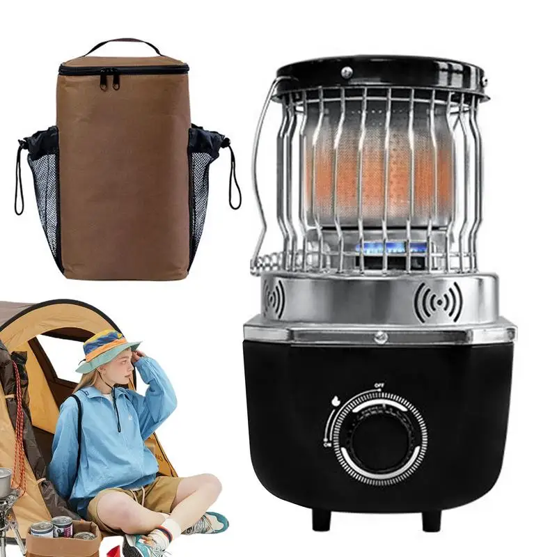 2700W Camp Heater Adjustable Outdoor Heater Stove for Camping Freestanding Winter Camping Tent Heater Multifunctional Heating