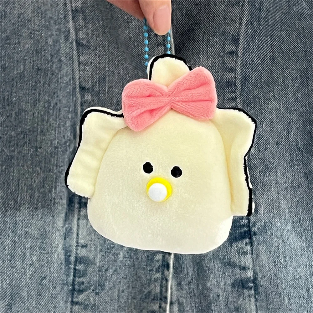 10CM Cute Plush Keychain Cartoon Oyster Pendant Filling PP Cotton Doll Backpack Accessories Girls Boys Teenager Birthday Gift