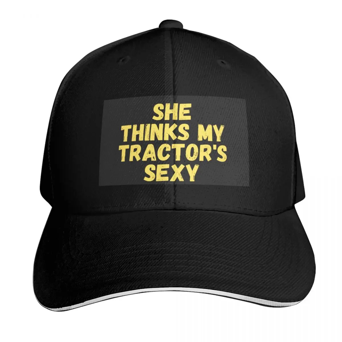 She thinks my tractors sexy Baseball Cap Breathable Mesh Back Adjustable Buckle Closure Moisture Wicking Quick Dry