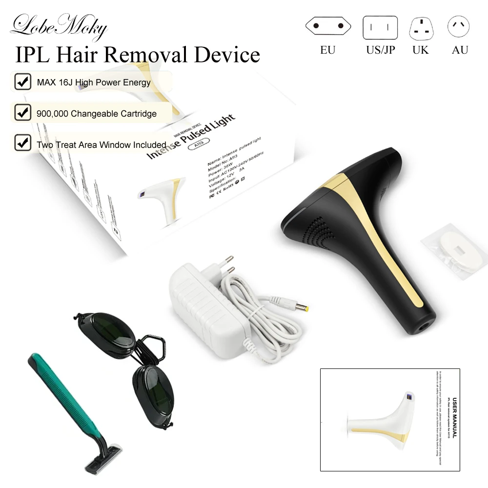 

Lobemoky Ipl Laser Hair Removal For Armpits Arms Face Bikini Painless Long Lasting Safe At Home Permanent Hair Remover Device