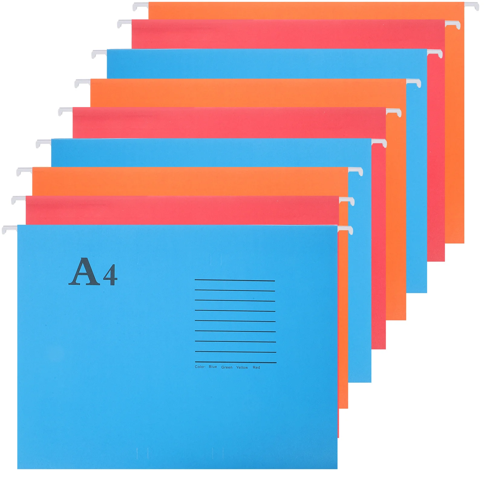 

10 pcs A4 File Folder Hanging File Holder Wear-Resistant Paper For Office Home Document Organization Wide Opening With
