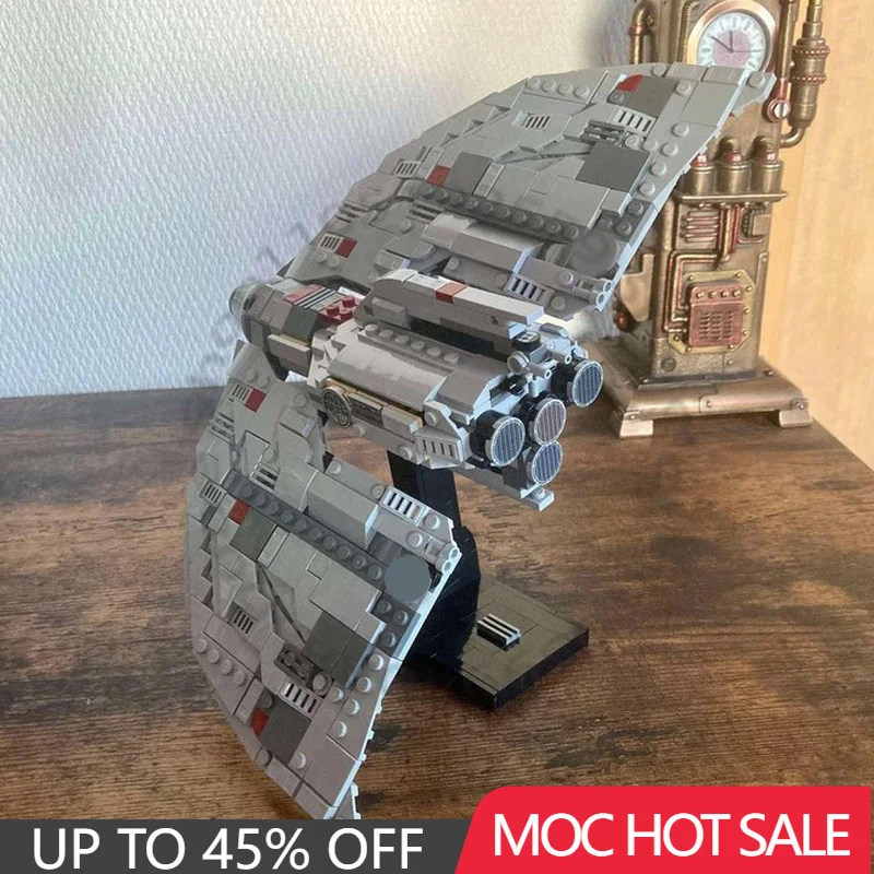 

552 PCS MOC Customize Star Battle T-6 Shuttle Midi Scale Model Building Block Brick Creative Technology Assembly DIY Toy Gifts