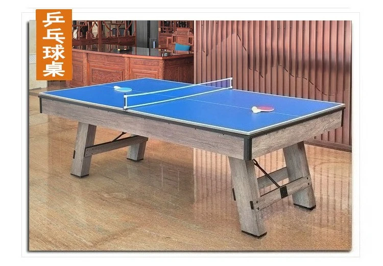 Billiard table indoor American black eight standard multifunctional table table table tennis ball and table tennis in one.