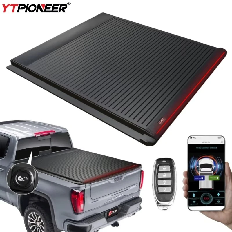 For 2019 2021 2025 Gmc Sierra 1500 At4x 2500 Hd Denali Pick Up Rolling Retractable Tonneau Cover T Slot Truck Bed Covers