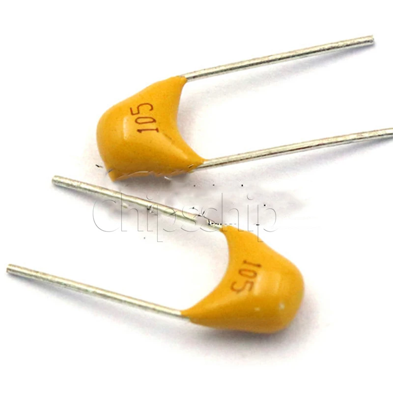 Monolithic Capacitor 105P 1UF 50V Foot Distance 5.08MM ±20_ Capacitors (30 PCS)