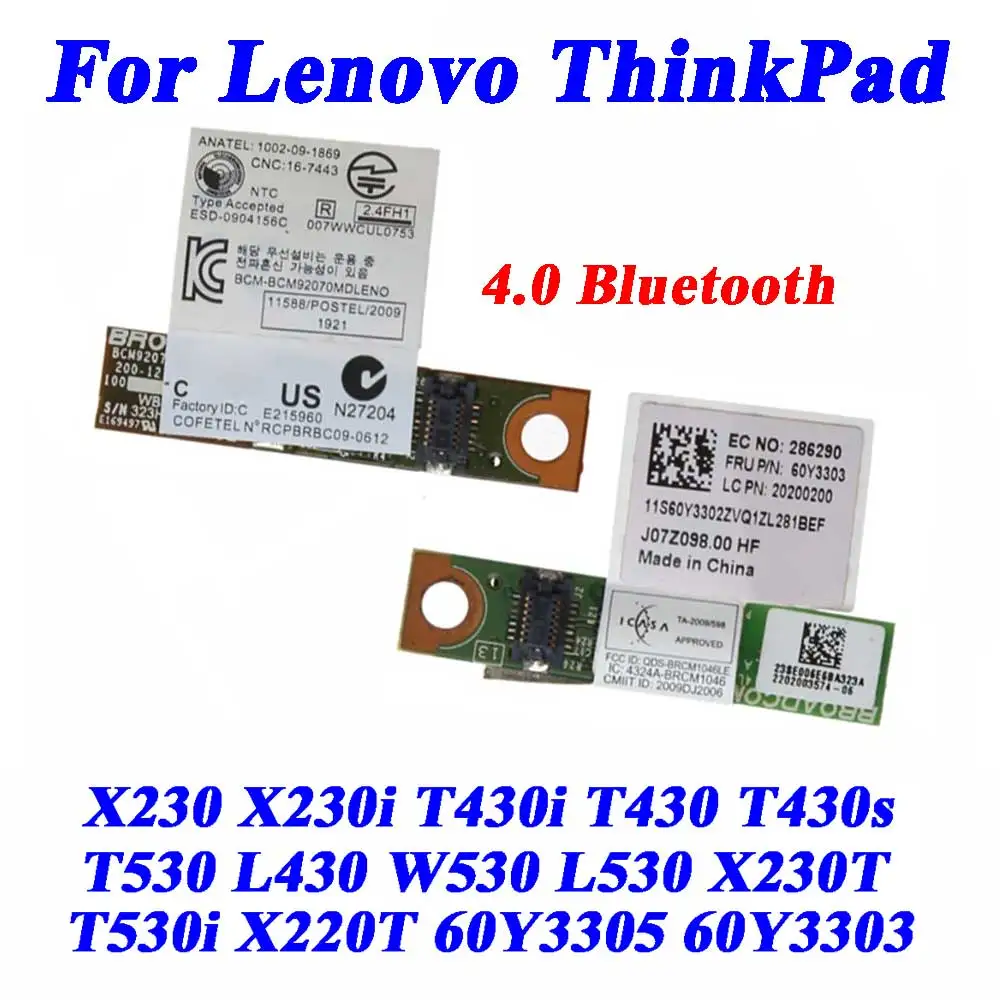 

1Pcs 4.0 Bluetooth For Lenovo ThinkPad X230 X230i T430i T430 T430s T530i T530 L430 W530 L530 X230T X220T 60Y3305 60Y3303