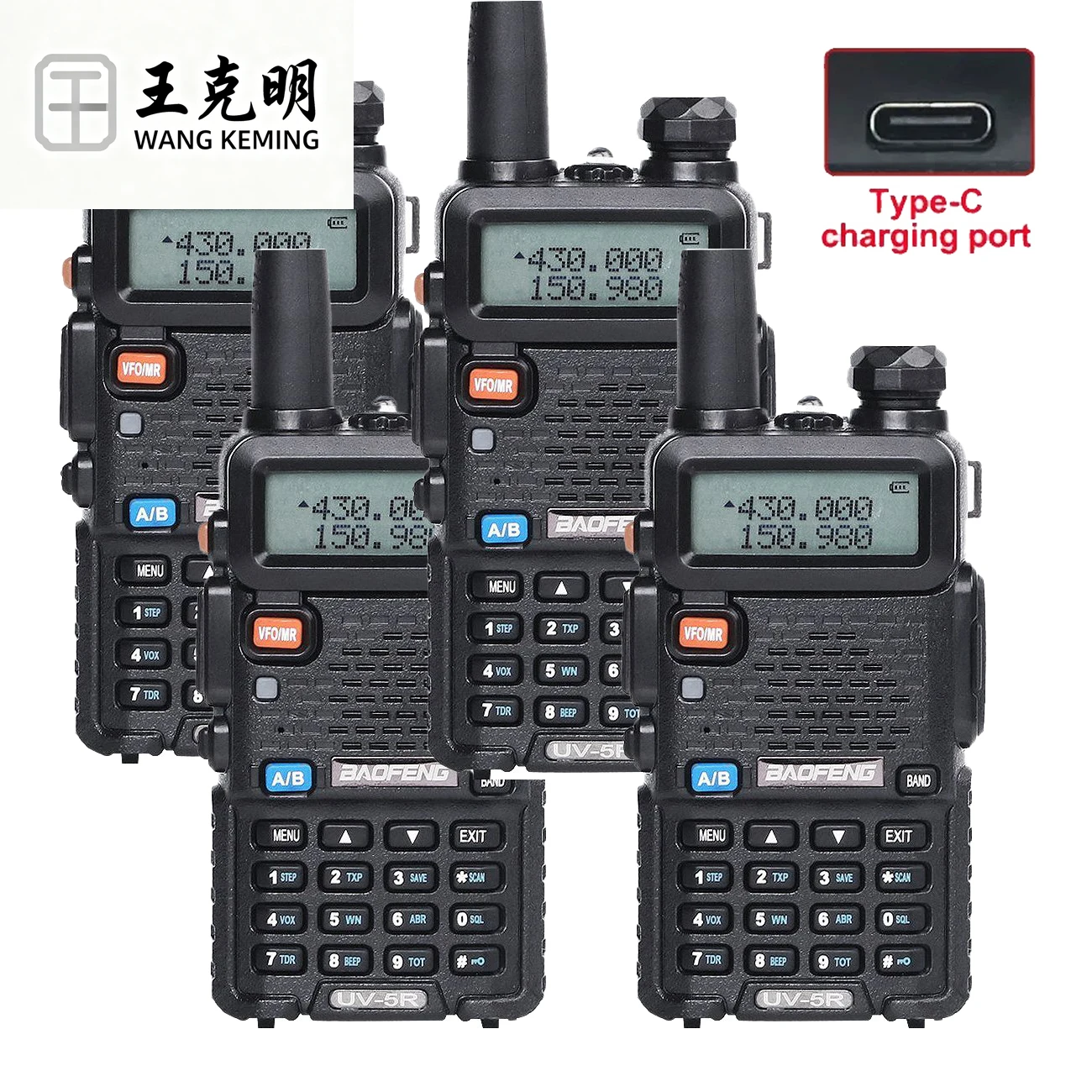 

Baofeng UHF VHF 5 UV-5R Dual Band Ham Two Way Radio Uv5r Talkie Wa lkie 8watt UV 5R Handheld Wa lkie Talkie 4 Packs