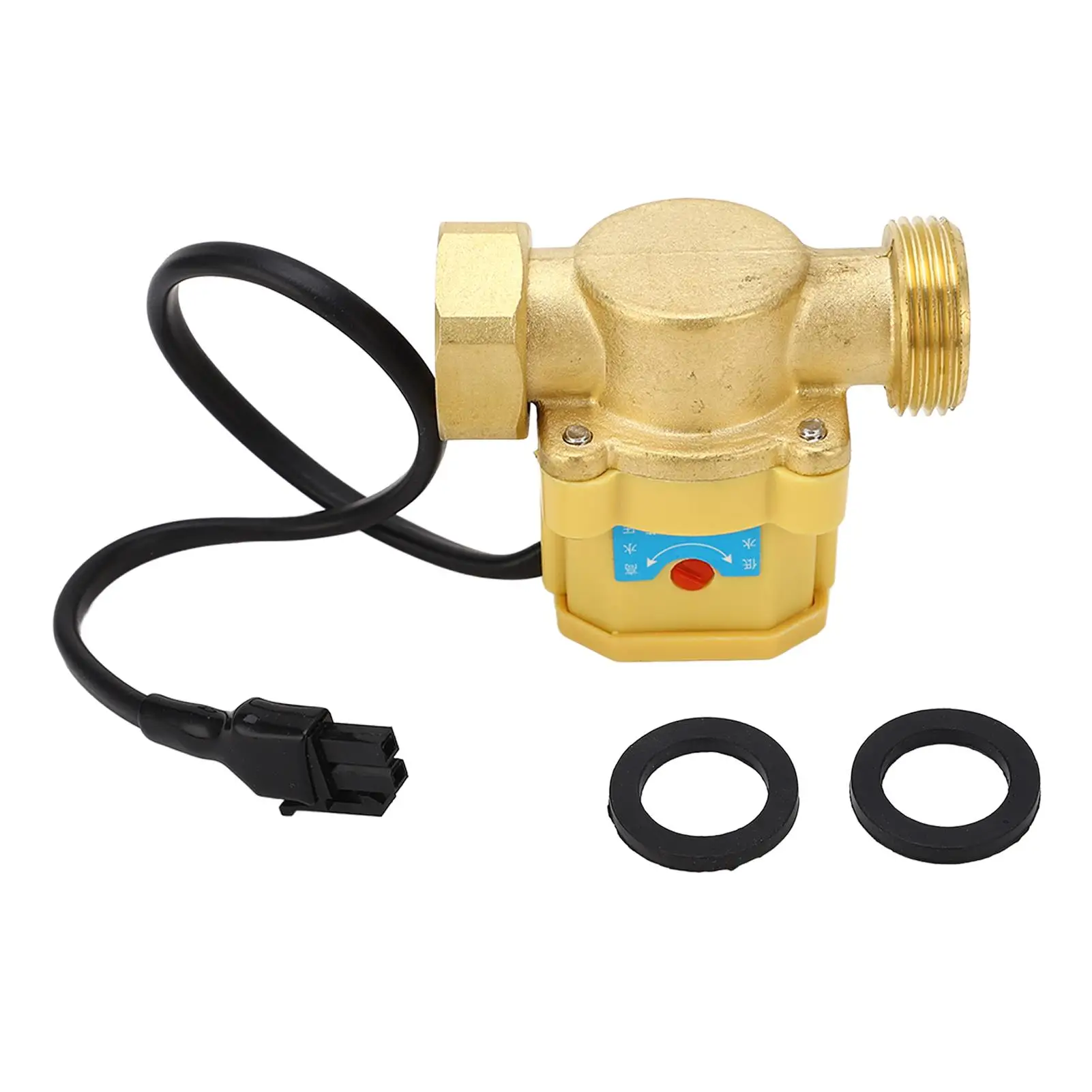 

Water Pressure Booster Pump Switch G3/4 to G3/4 Brass Electronic Flow Controller with Shortage Protection