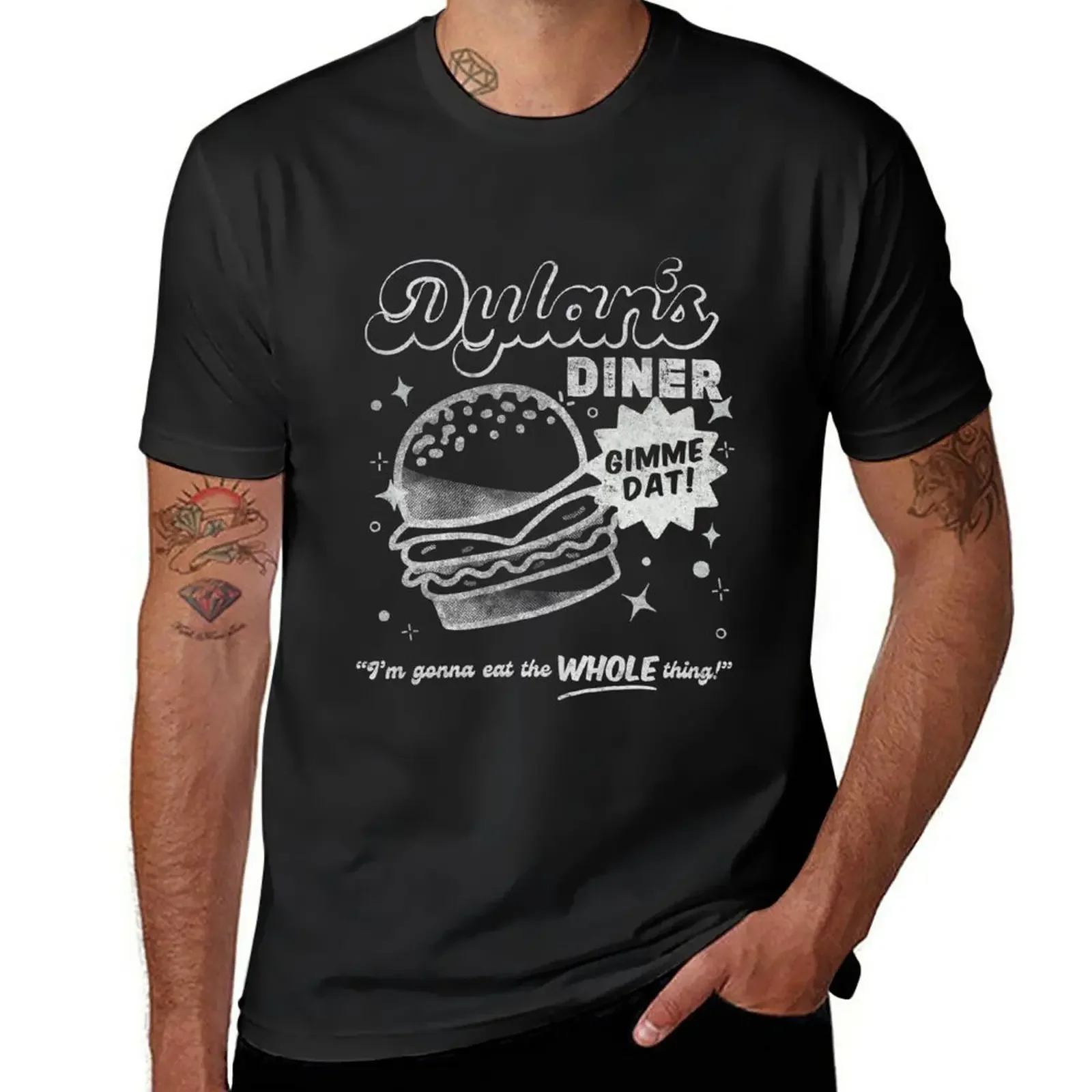 

Dylan's Diner T-Shirt quick drying sports fans graphic shirts anime men clothings